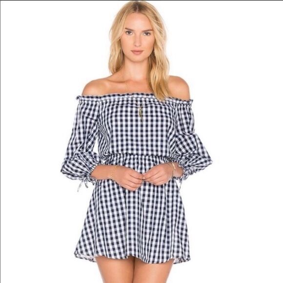 Lovers + Friends Get Lost off the shoulder dress - Picture 1 of 11